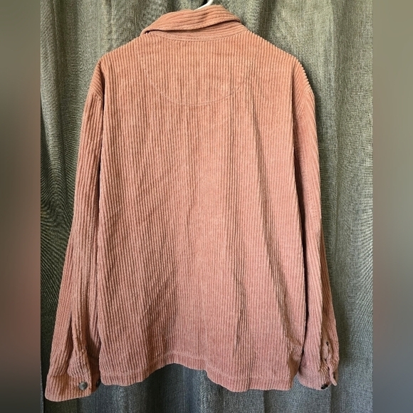 Urban Outfitters Pink Corduroy Ribbed Full Zip Up Jacket | L - Picture 4 of 5